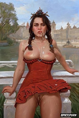 ilya repin painting pov, missionary sex, historically accurate th century cute russian grand duchess spreading her legs