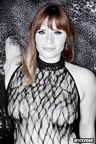 hyper realistic, bryce dallas howard, textured white skin, comprehensive cinematic