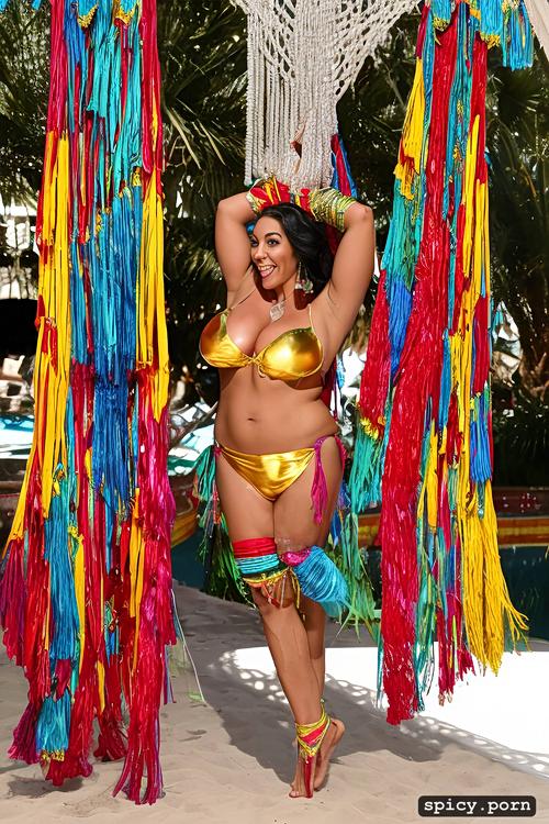 perfect stunning smiling face, 45 yo beautiful thick american bellydancer