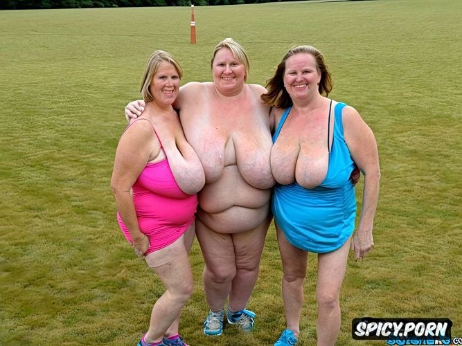 worlds largest most swollen saggy breasts, very small short nose