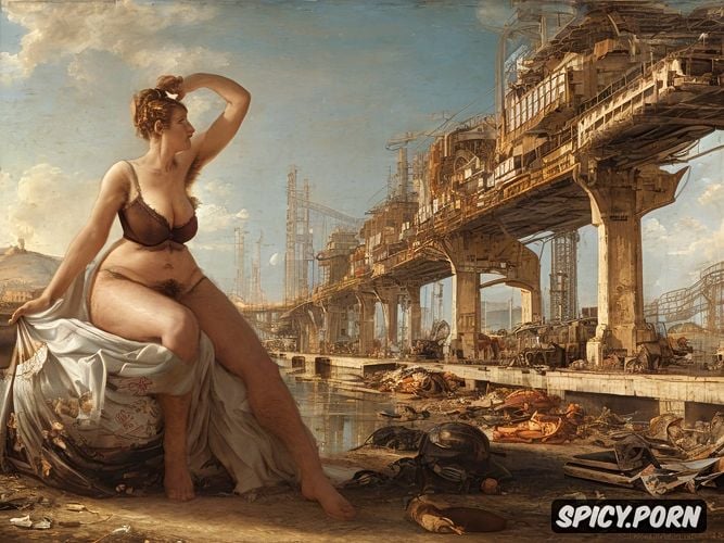 intricate, overpass, granny, trolley, hq, symmetrical face, busty