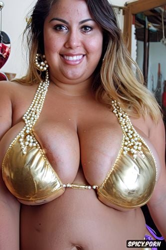 sharp focus, massive saggy breasts, in an oriental bazaar, anatomically correct