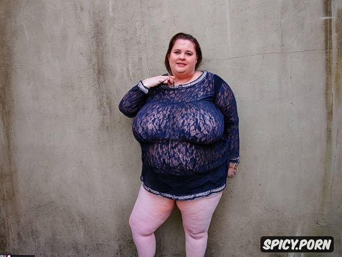 large very hairy cunt, large very fat floppy saggy tits, casual tacky cloth