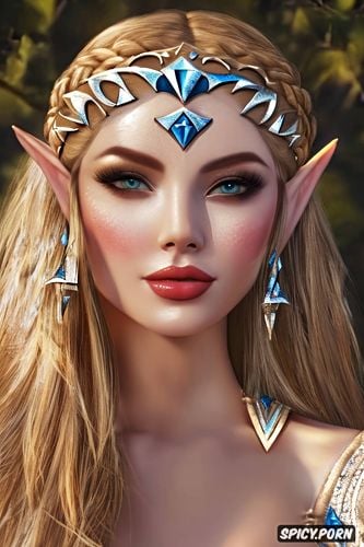 princess zelda legend of zelda tight outfit portrait beautiful face masterpiece