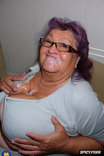 photo realistic, tremendous cum on tits, highres, erotic, ssbbw