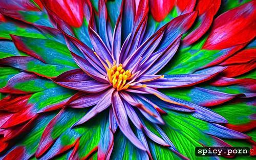 highres, triadic color, masterpiece, lotus flower, realistic