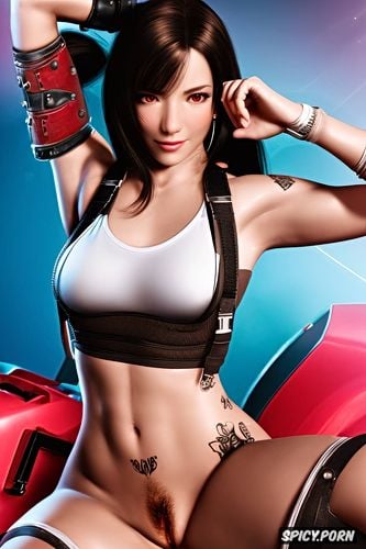 pubic hair perfect pussy topless, tifa lockhart final fantasy vii rebirth beautiful face young legs spread