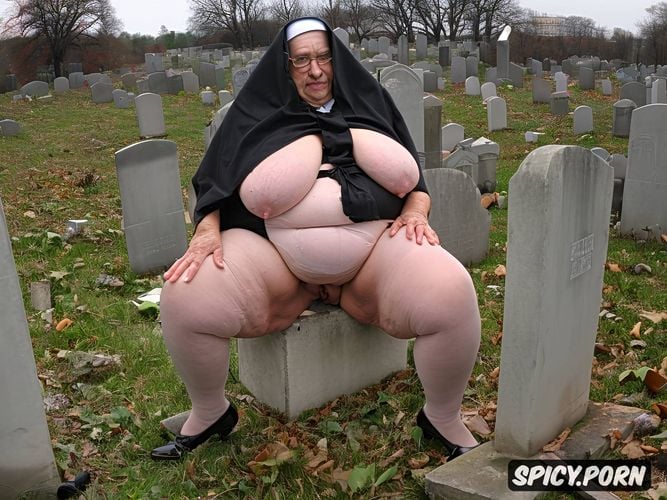 tits out, year old, fat legs, obese, big piss, traditional catholic nun