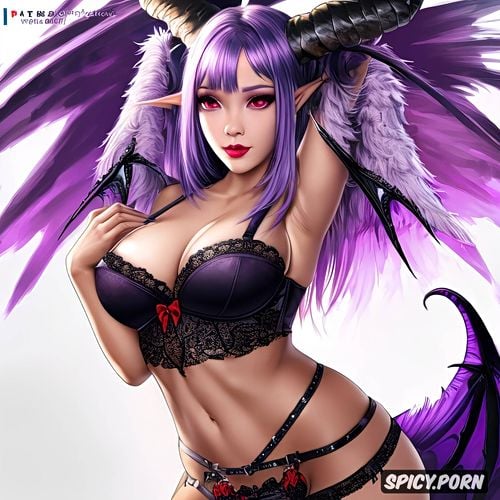 nice natural boobs, cute short female succubus, masterpiece