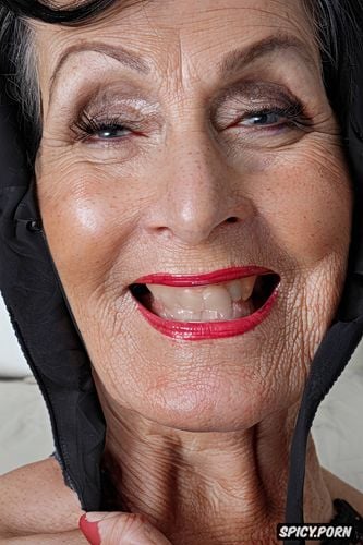 detailed wrinkled face, fucking granny on sofa classy granny