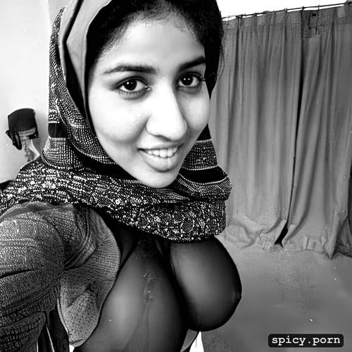 lingerie, low quality camera woman in hijab, selfie, blowjob