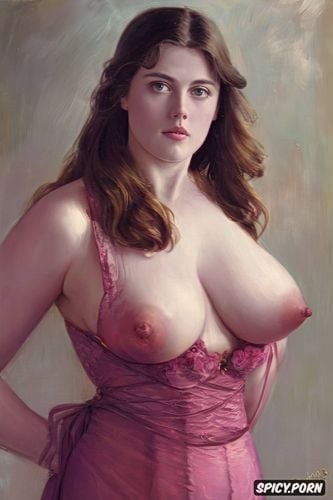 masculine, pink nipples, milla jovovich, paul peter rubens oil painting