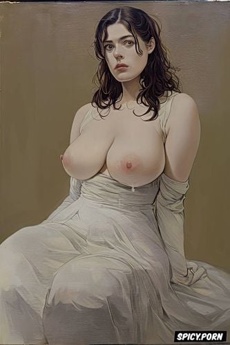 millie brady, small delicate breasts, milla jovovich, paul peter rubens oil painting