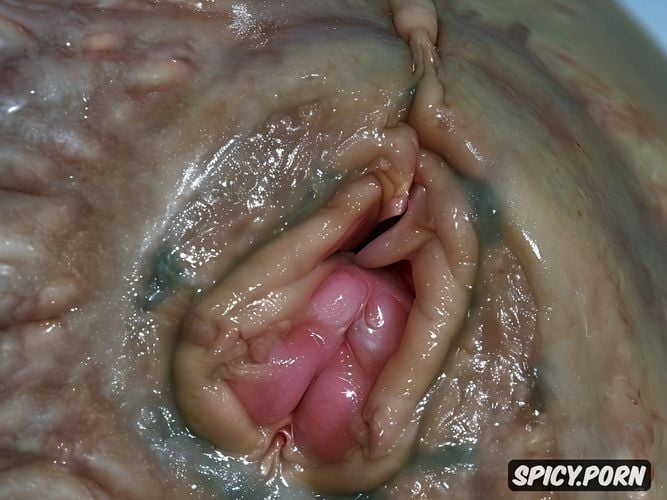 ultra realistic ultra detailed real natural colors detailed anatomy expressive faces old tourist wife cum in mouth exposes her prolapsed uterus and visibly inflamed cervix protruding from pussy again licks in the wide open ass a fierce indian with her tongue very thick and gnarled