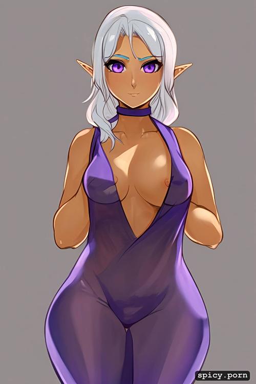 pretty naked female, detailed, hy1ac9ok2rqr, see through tanktop with underboob