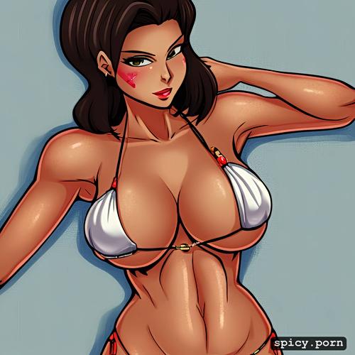 latina lady, cute face, party, hourglass figure body, precise lineart