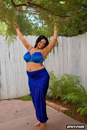 color photo, at a dance festival, flat stomach, gorgeous voluptuous belly dancer