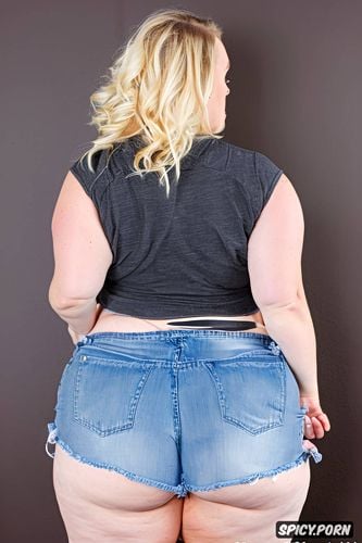 happy white woman, very cute face, huge fat ass, big ass, blonde hair