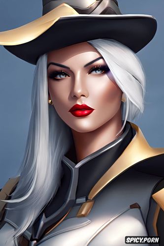 ultra detailed, ashe overwatch portrait beautiful face masterpiece