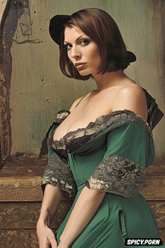 mila jovovich, leonardo davinci painting