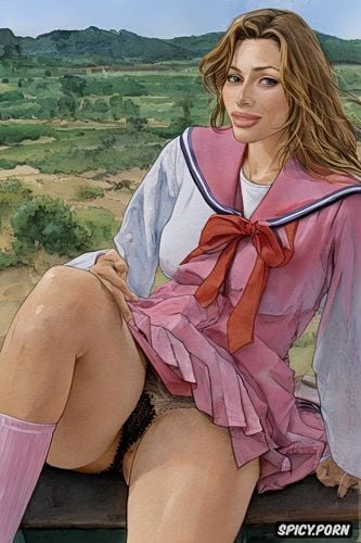 hegre art, pink nipples, volleyball, julia roberts, blonde, side bangs