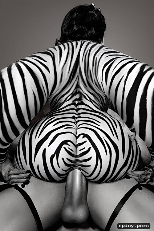 tiger lady, 40 yo, precise, milf, gigantic breasts, riding a dick