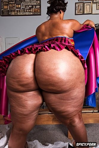 super thick thighs, thick dick anal fucking detailed asshole of chubby curvy woman bending over