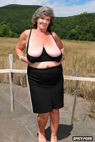 brown hair, sharp focus, gilf, full body photo, hdr, bbw, symmetrical face