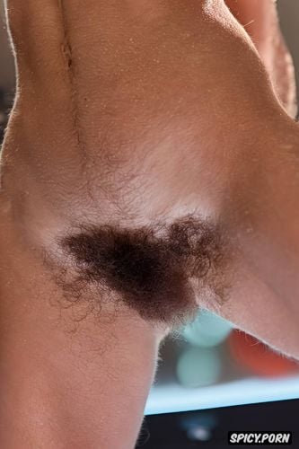 remarkebly dense unruly leg hair, gigantic natural tits, sex