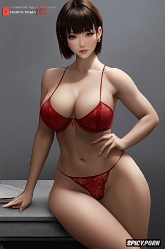 ultra realistic, medium perfect round breasts, japanese, realistic body