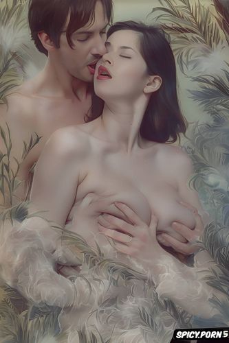 smoke, grabbing breast, keanu reeves holding woman s neck, thai woman