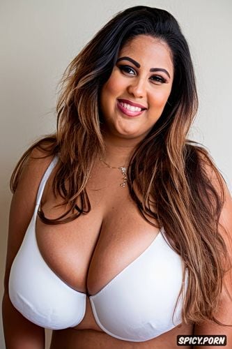 gigantic voluptuous massive boobs, longer cleavage, front view