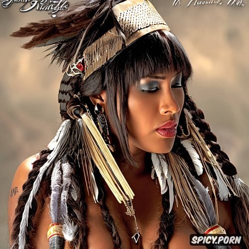 sharp stable diffusion, native american incas warrior woman 24yo big boobs1 9