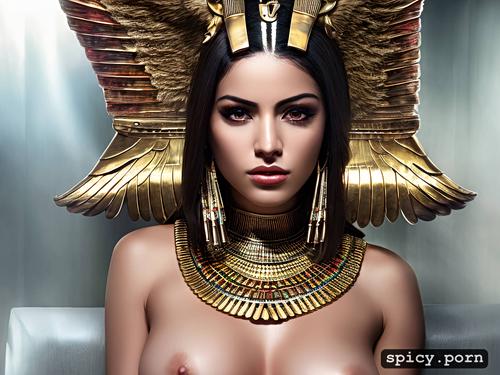 pyramids, 8k, medium perky perfect tits, egyptian ethnicity