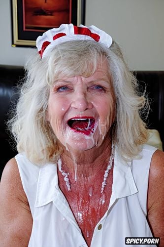 tremendous splash of sperm in the mouth, old zombie grannies