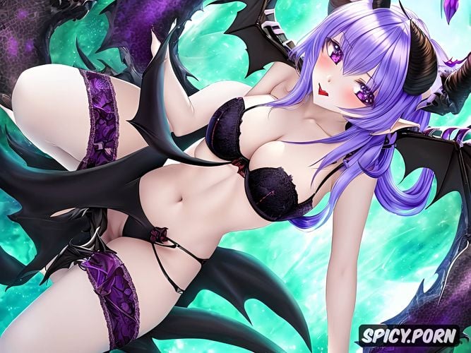 perfect tiny female succubus, nice natural boobs, realistic