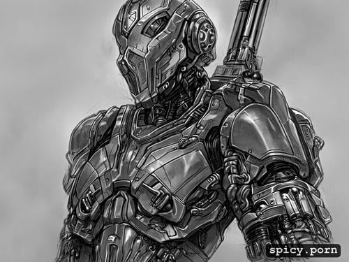 techno organic exoskeleton armor, wide field of view, 91tdnepcwrer