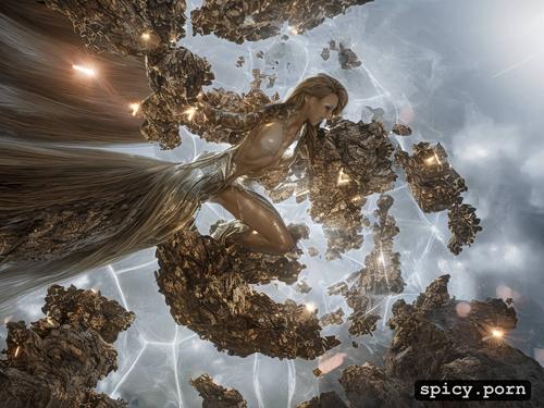 x render scaling, cervix, beauty, dripping pussy, beautiful female mandelbrot neuro web intricate galaxy inlay