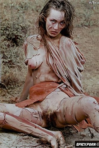 devon aoki, coming out from anus, gottfried hellnwein, torn clothing