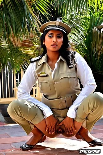 a beautiful indian policewoman bhabhi in her early twenties