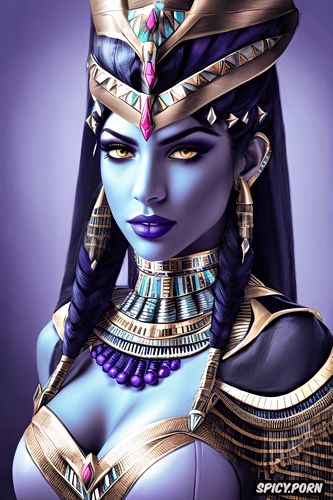 abs, ultra realistic, widowmaker overwatch female pharaoh ancient egypt pharoah crown royal robes beautiful face portrait muscles