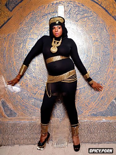 moorish esoteric hermetic masonic elements fully clothed plump chubby curvy obese fat body massive huge sagging breasts hanging implants expansion fully clothed