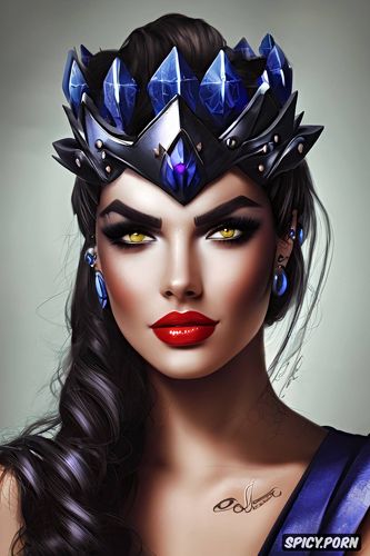 ultra detailed, k shot on canon dslr, widowmaker overwatch slutty greek goddess flowing greek robes crown tattoos beautiful face portrait masterpiece