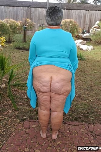 naked, hyper detailed, grandma, rolled up ass perfect anatomy