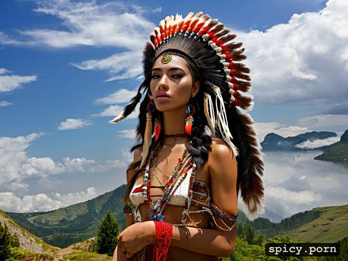 drop dead gorgeous 18 year old native american woman
