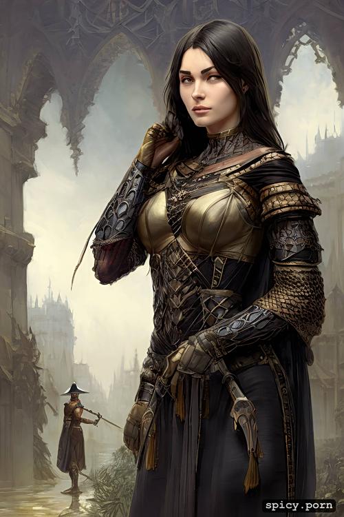 digital painting, armors, highly detailed, full body, photorealistic