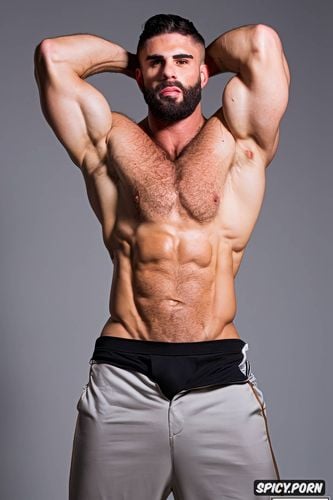 grey man, very big dick, detail, athletic, enhanced symmetrical muscled body