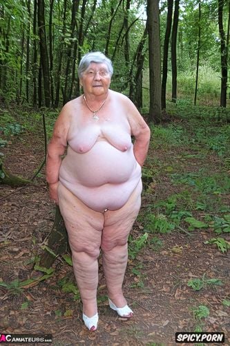 russian very old, 90 years, legs open, plumper, body wrinkles