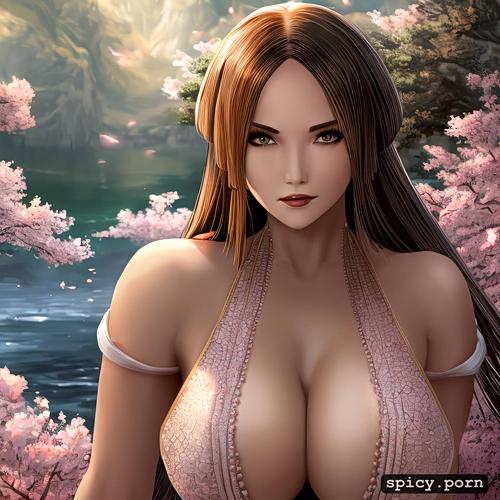 highres, 4k, masterpiece, hy1ac9ok2rqr, 3dt, cleavage boob, in feudal japan