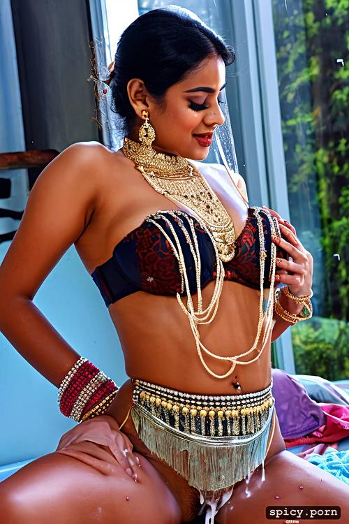 nose pin, hindu teen, choker, natural boobs, 32 years, big hips